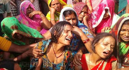 Child death in road accident in varanasi