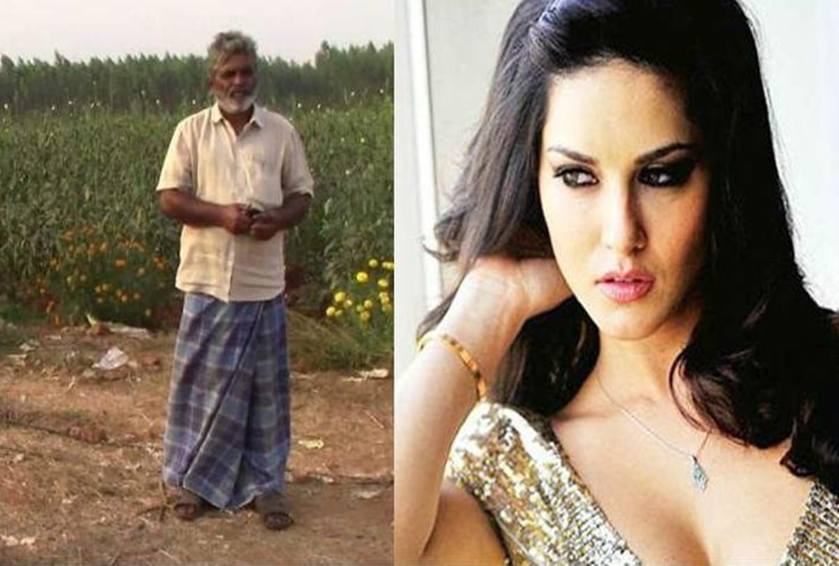 Andhra Pradesh farmer puts up sunny leone poster to save his crops