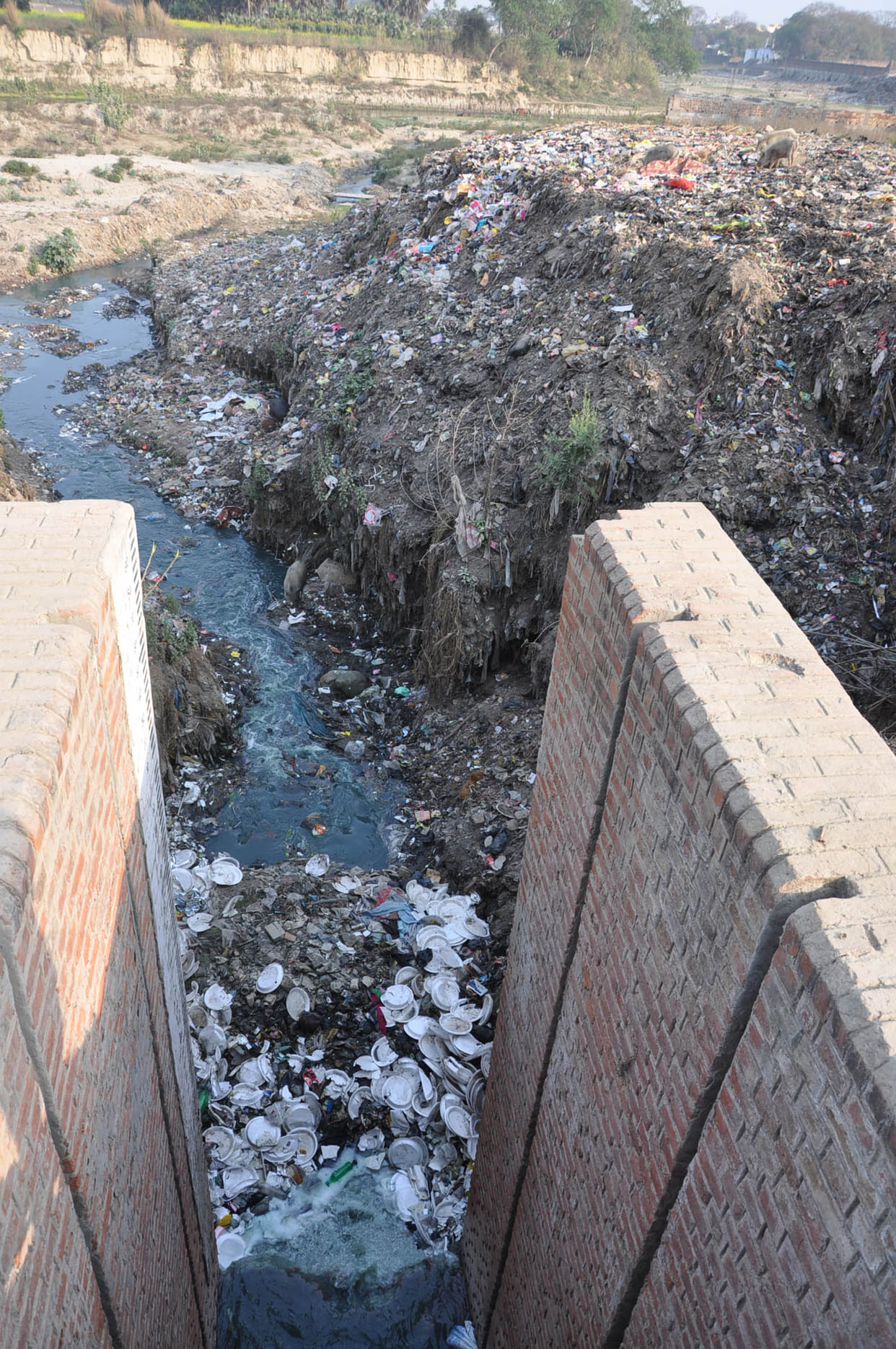 Varanasi municipal corporation contractors will clean drain full year