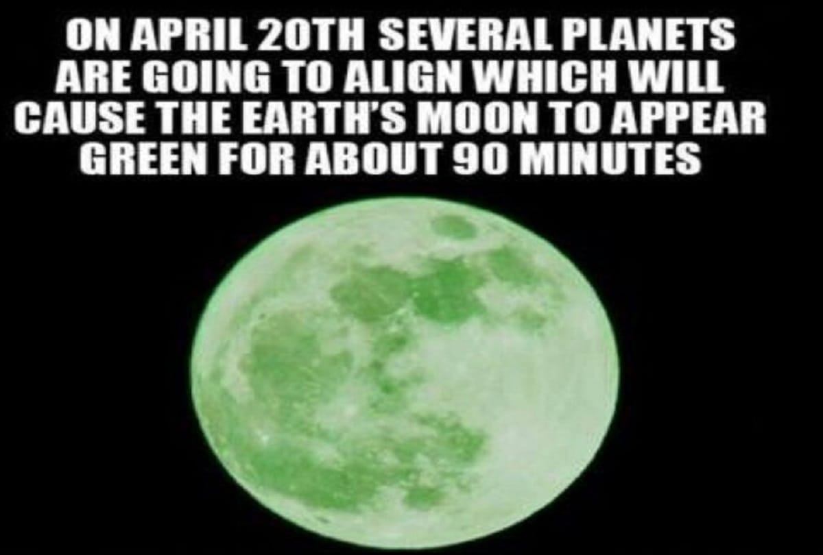 Here Is The Proof Why Green Moon On 20th April 2018 Is A Hoax 