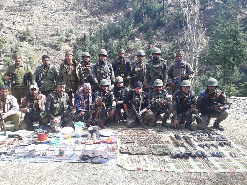 TERRORIST HIDEOUT BUSTED IN KISTWAR JAMMU AND KASHMIR 