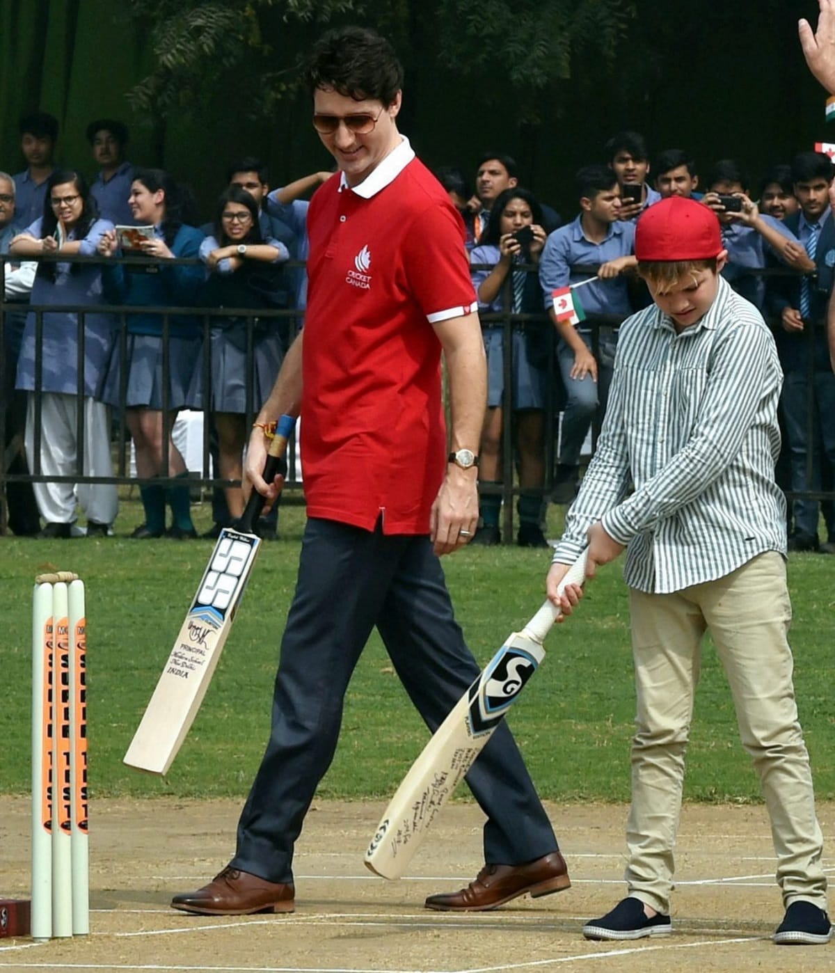 Canada PM played cricket with former cricketer Kapil Dev and Mohammad Azharuddin