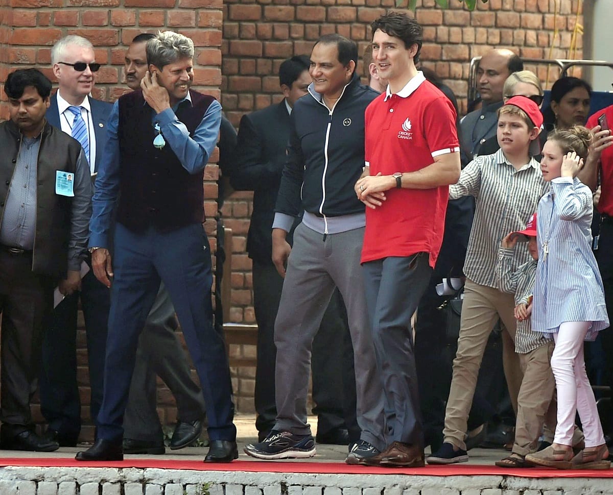 Canada PM played cricket with former cricketer Kapil Dev and Mohammad Azharuddin