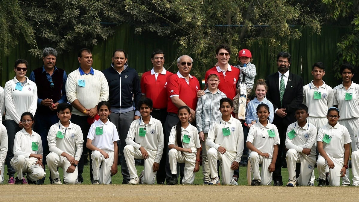 Canada PM played cricket with former cricketer Kapil Dev and Mohammad Azharuddin