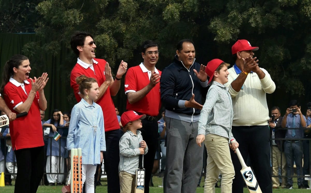 Canada PM played cricket with former cricketer Kapil Dev and Mohammad Azharuddin