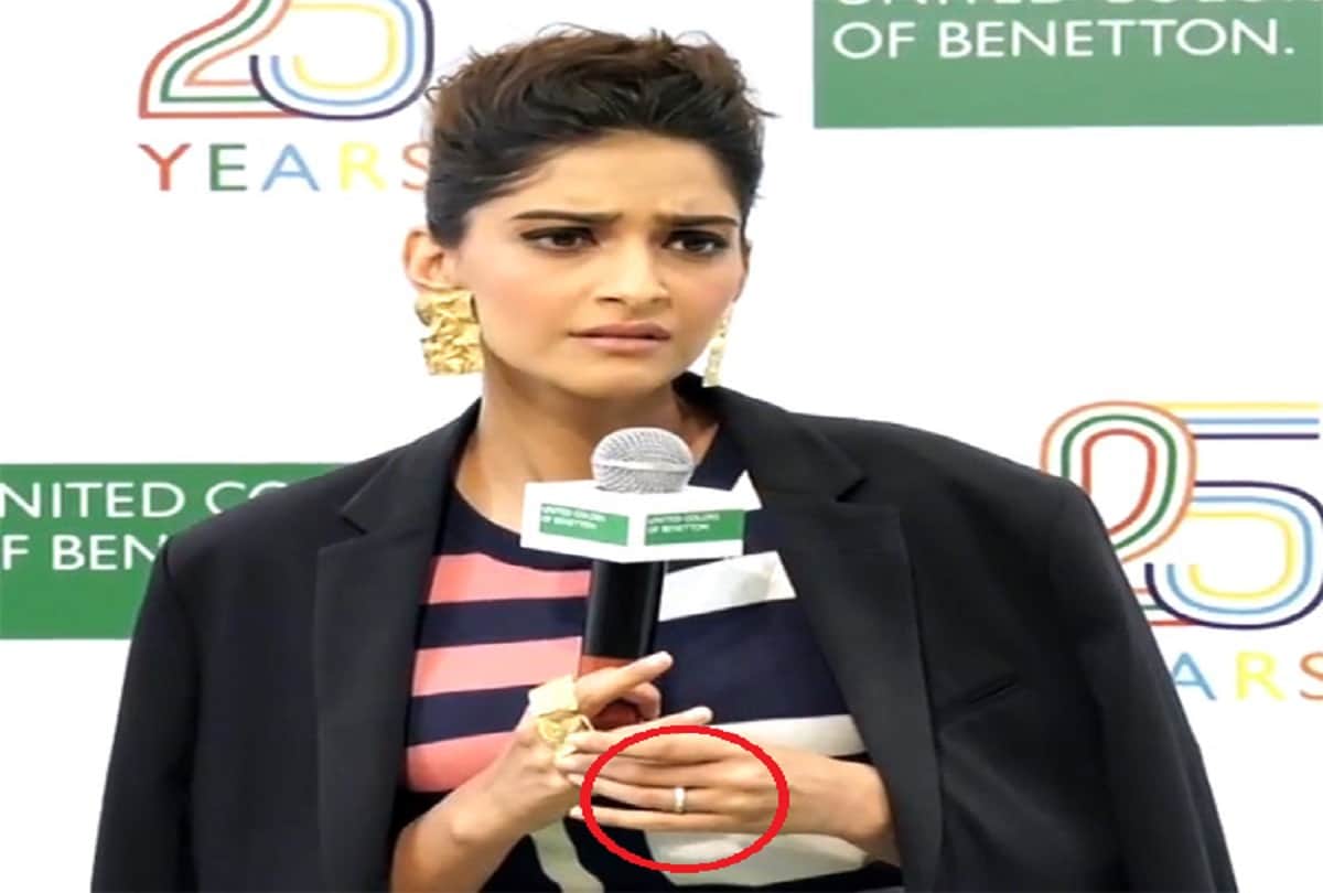 Ring Spotted In Sonam Kapoor Finger Gives Air To Her Engagement With Anand Aahuja