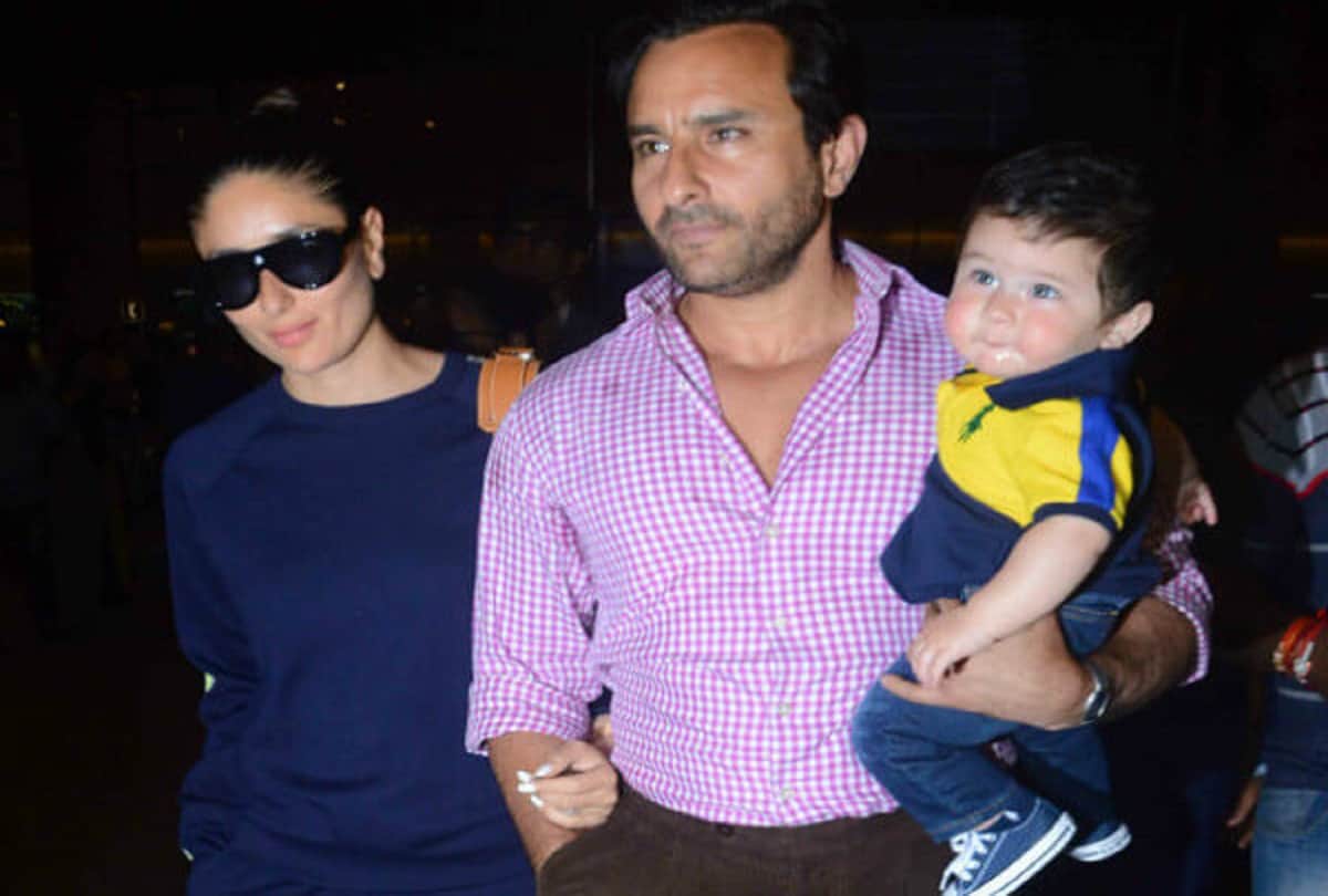  saif and taimur ali khan latest photos viral on social media