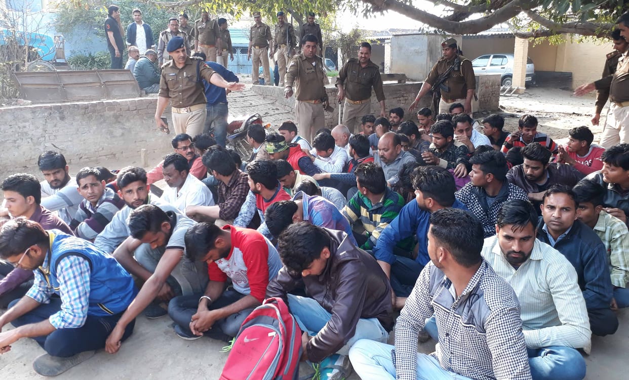 62 people caught writing copy of board examination in BJP leader's house