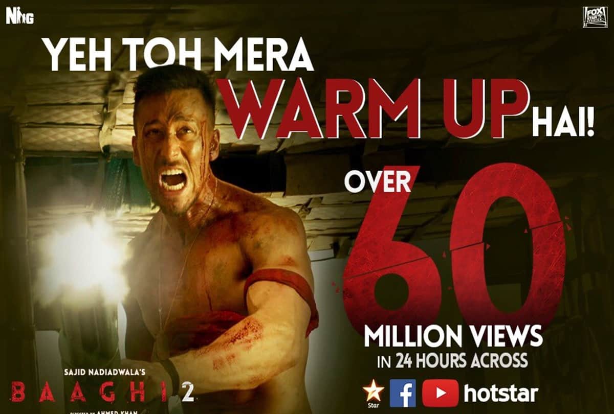 tiger shroff and disha patani film Baaghi 2 first day box office collection