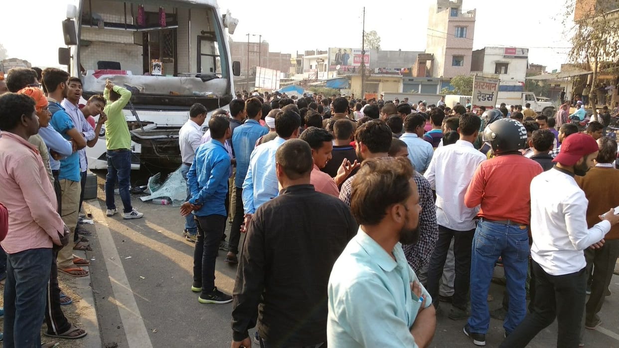 collided three vehicles, lit fire in bus 