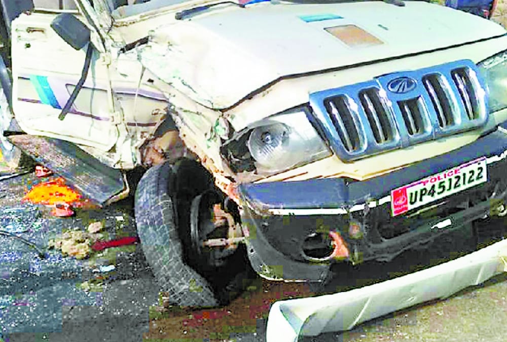two died in an accident in gauriganj in amethi.