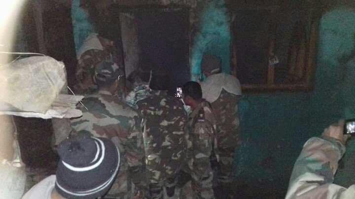 joshimath sem village house caught fire