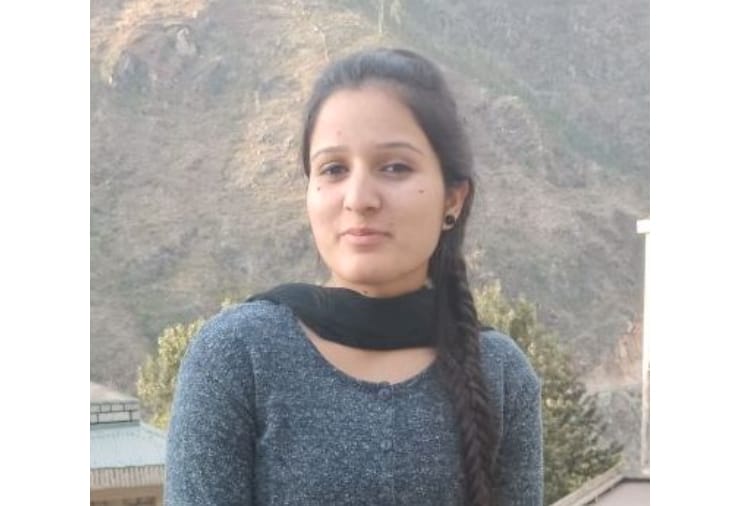 Kajal topper in GNM first semester Result