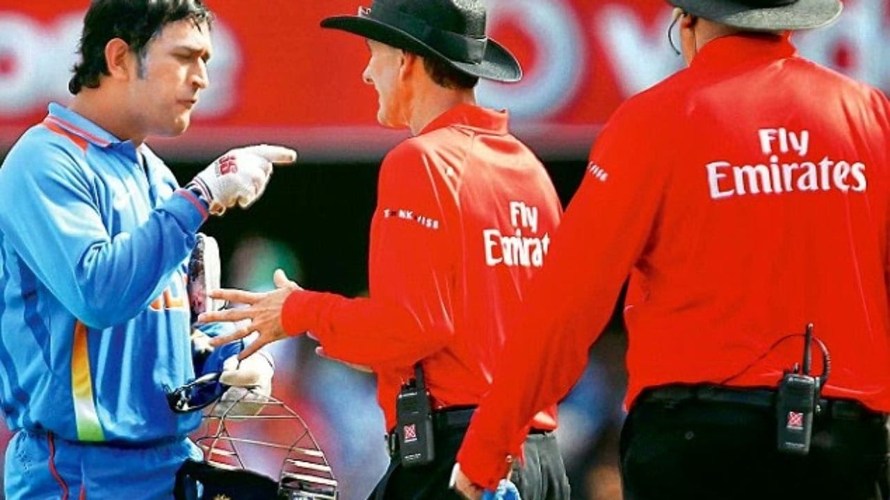 5 times when ms dhoni lost his temper