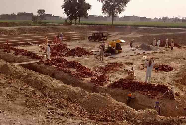 many years old pond found in gurudwara land punjab