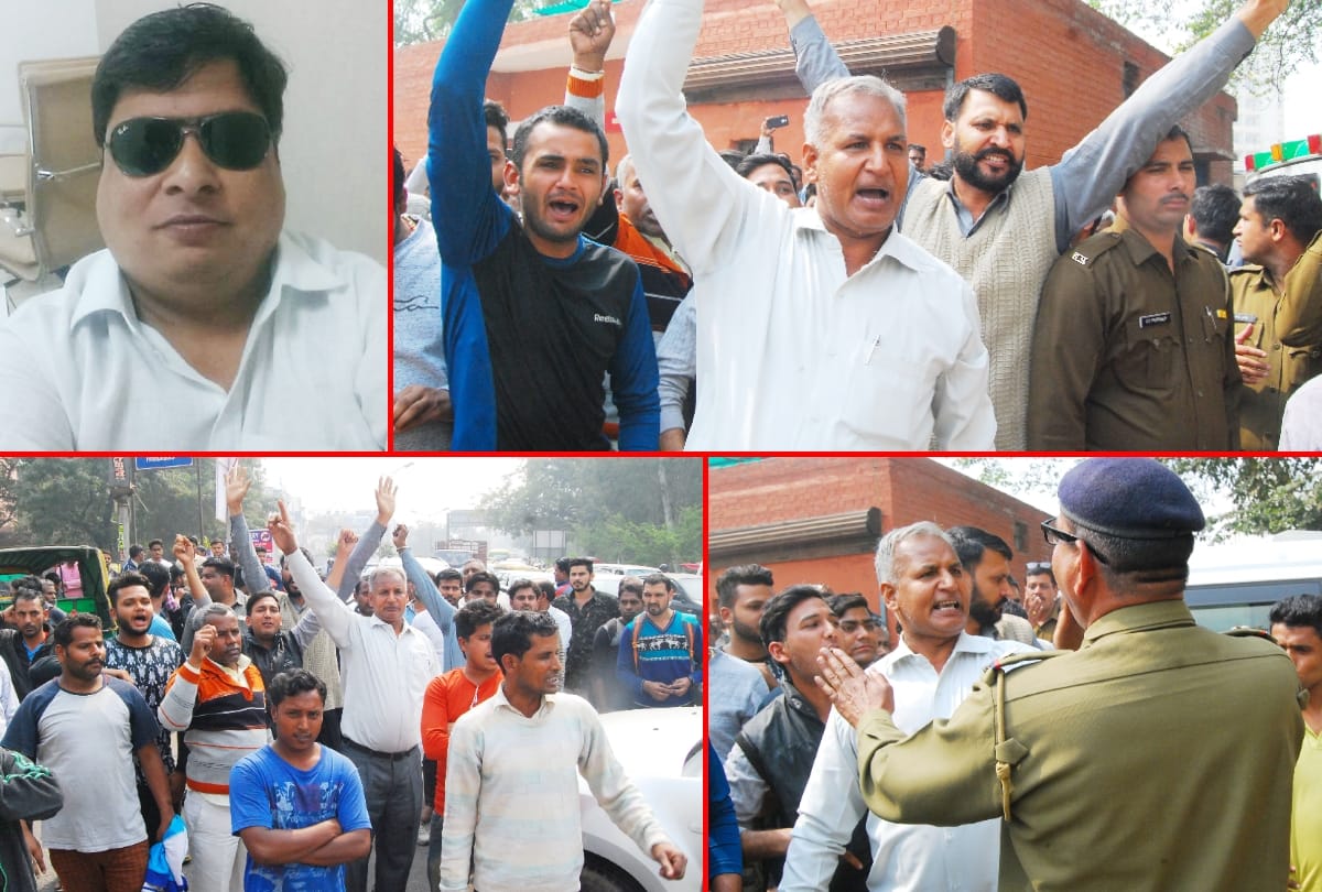 property dealer was shot dead family members blocked bk chowk in faridabad