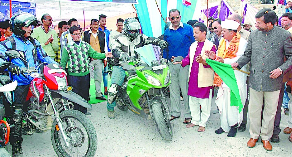 Biker team leaves for exploring tourism prospects