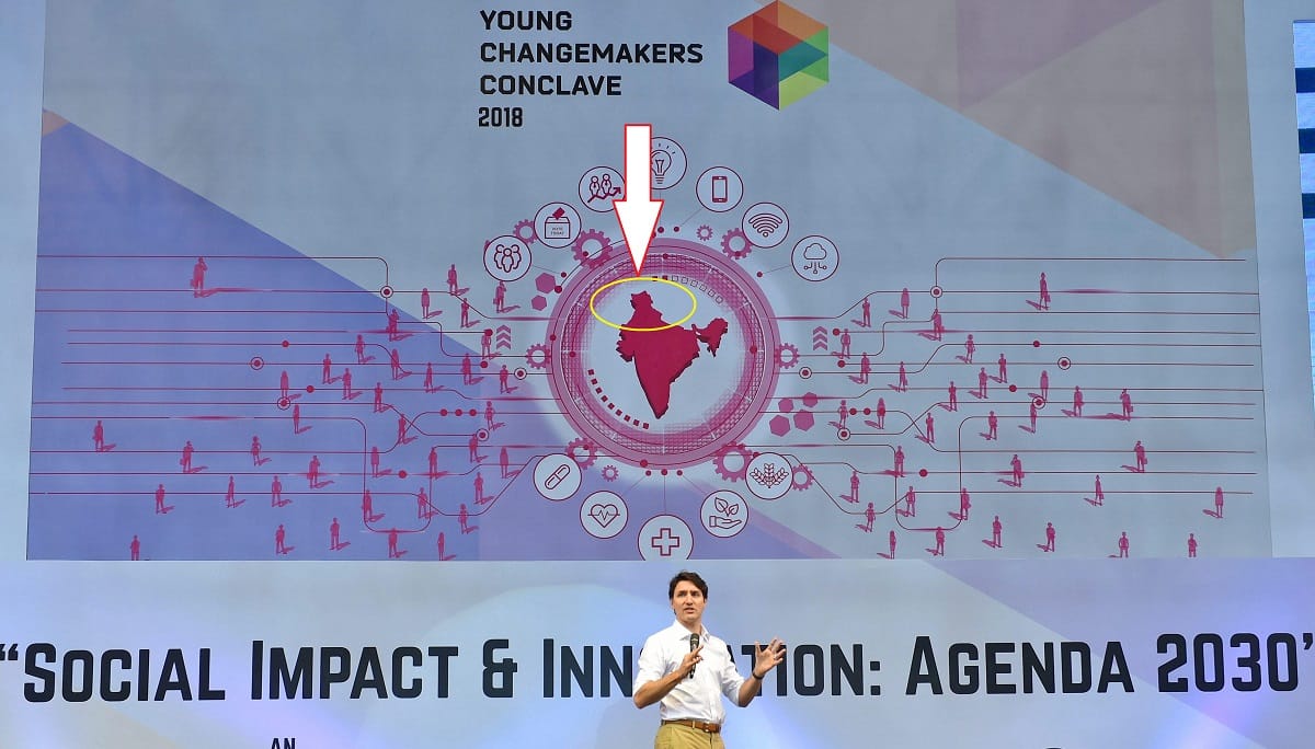Canadian PM Justin Trudeau spoke at the United Nations Young Changemakers Conclave in New Delhi