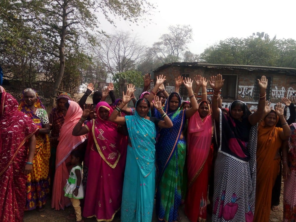 women protested