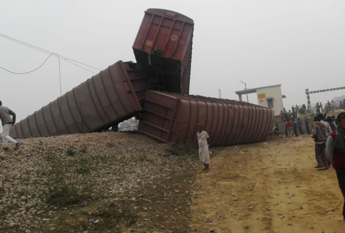 goods train derail in sitapur
