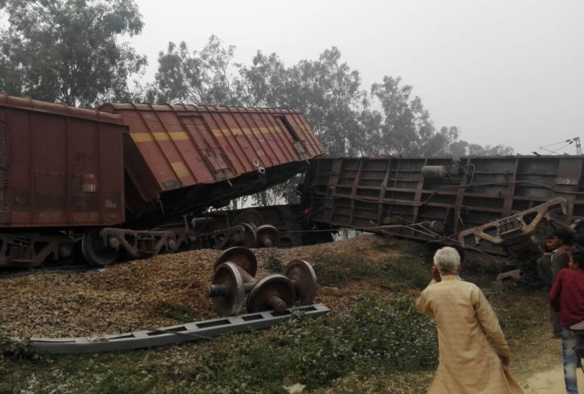 goods train derail in sitapur