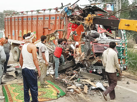 Truck collides, one driver dies