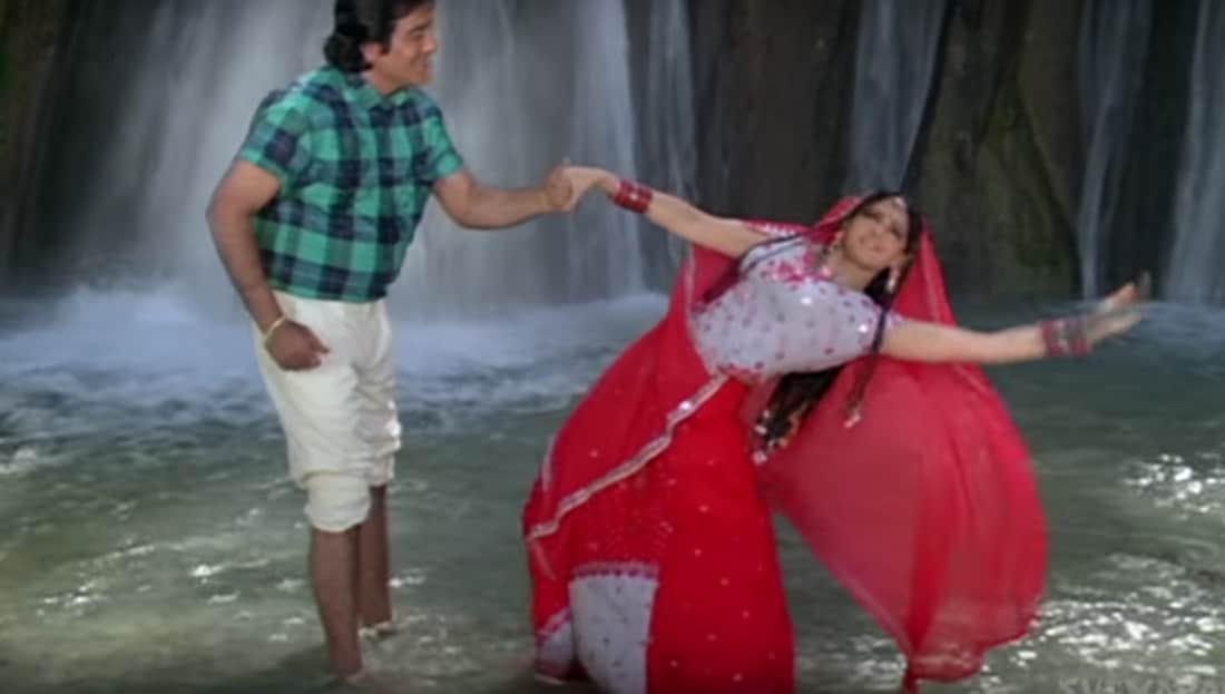 Sridevi romantic song with vinod khanna shooting in Dehradun