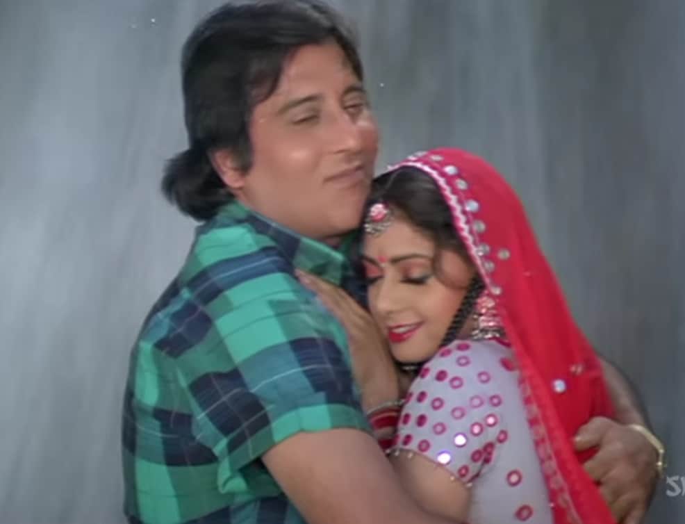 Sridevi romantic song with vinod khanna shooting in Dehradun