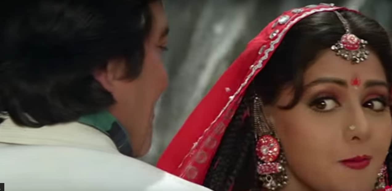 Sridevi romantic song with vinod khanna shooting in Dehradun