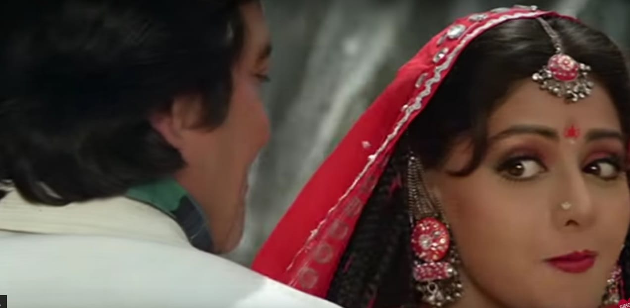 Sridevi romantic song with vinod khanna shooting in Dehradun