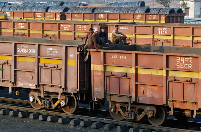 indian railway goods train driver stopped train on railway fatak
