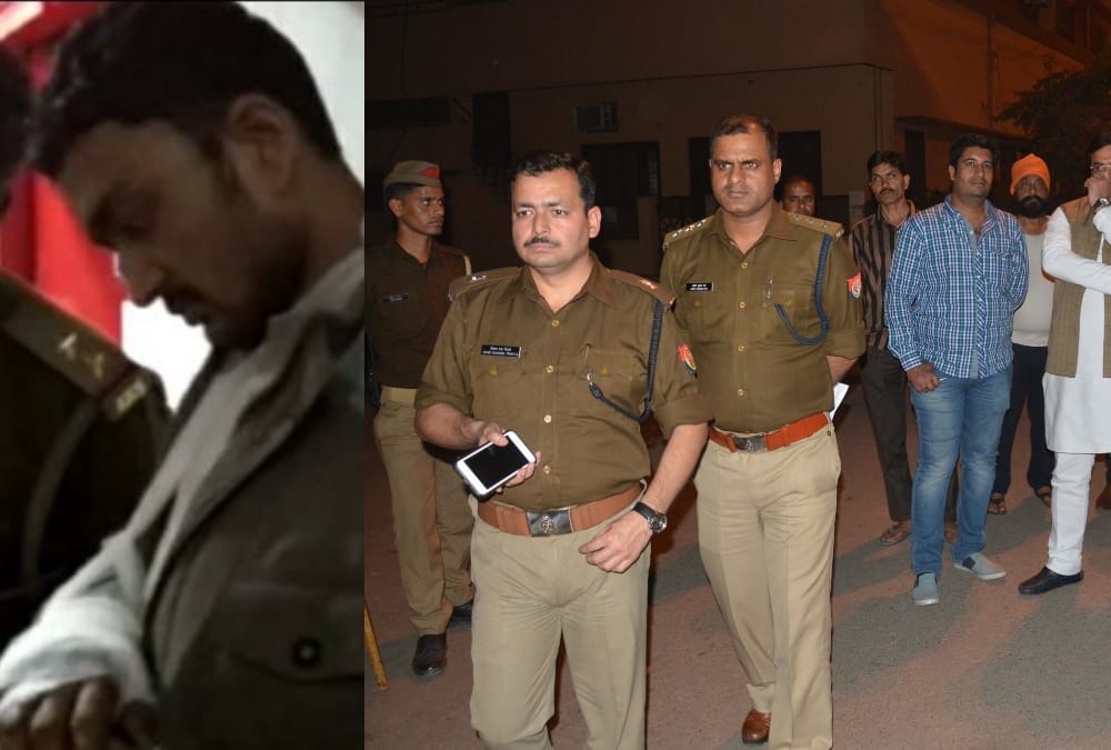 A man get looted at naka in lucknow.