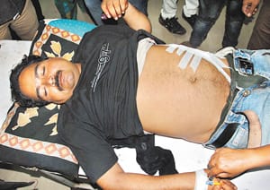 i allahabad Shot a young man in a rage
