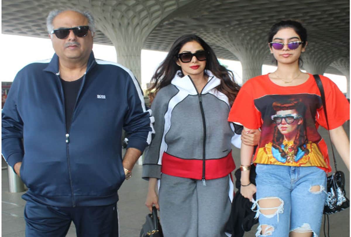 Sridevi last pictures at the Mumbai airport while leaving for Mohit Marwah wedding
