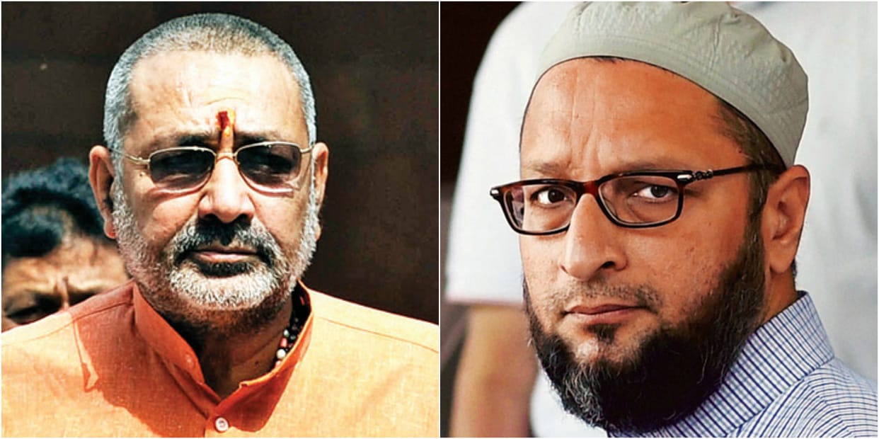 Union minister Giriraj Singh slams asaduddin owaisi for ram temple issue