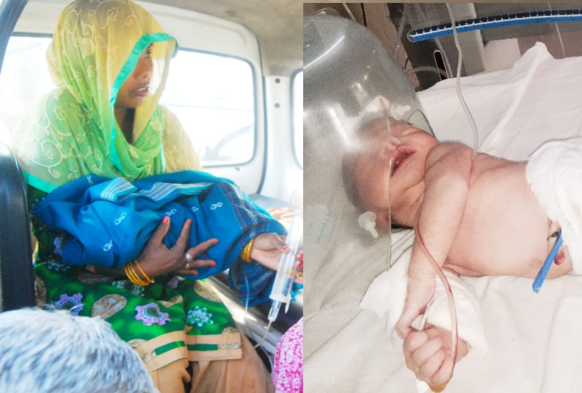 just after delivery baby falls in dustbin, bk hospital faridabad nurse negligence came in front