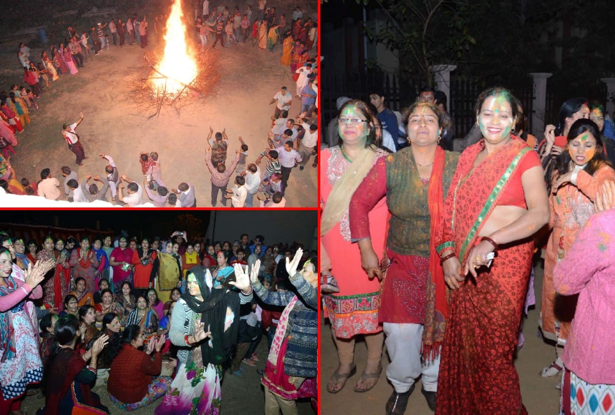 uttrakhand people living in grater noida celebrate holi in traditional way