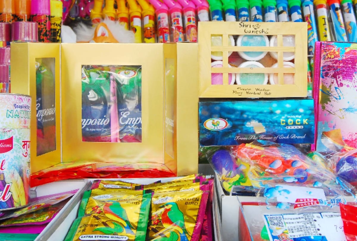 if you play holi with cheap colors, you can suffer from diseases like asthma 