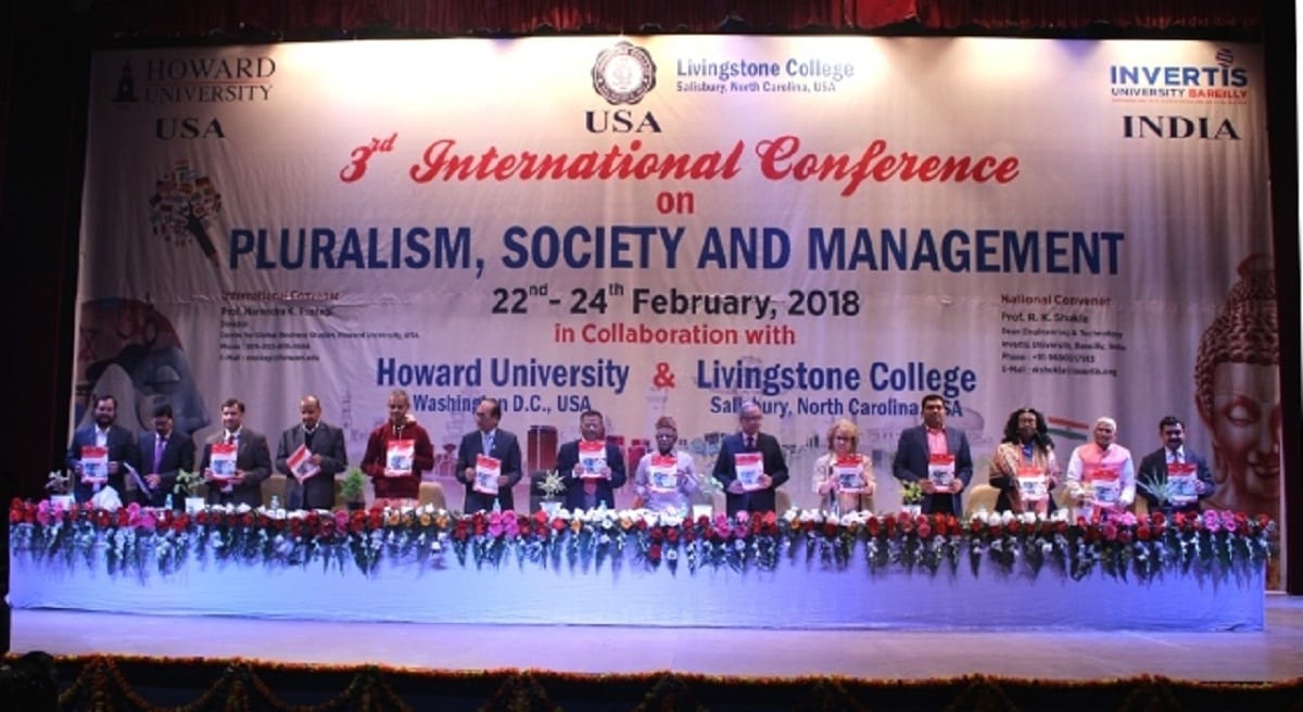 Conclave of  Howard University and international educationalist at Invertis University of Bareilly