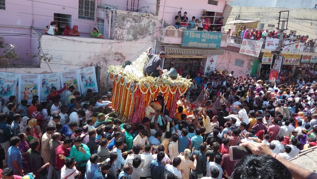 khatu shyam ji mela- rathyatra were held in khatu shyam temple