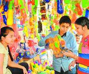 Holi celebrations started