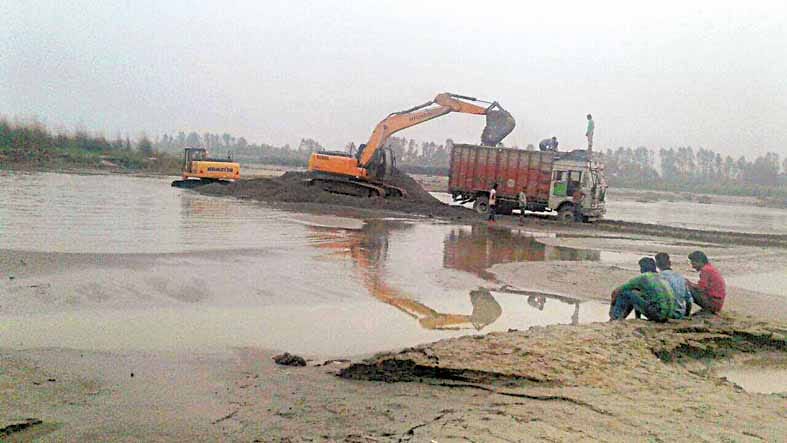 rivers of illegal roads stopped by mining