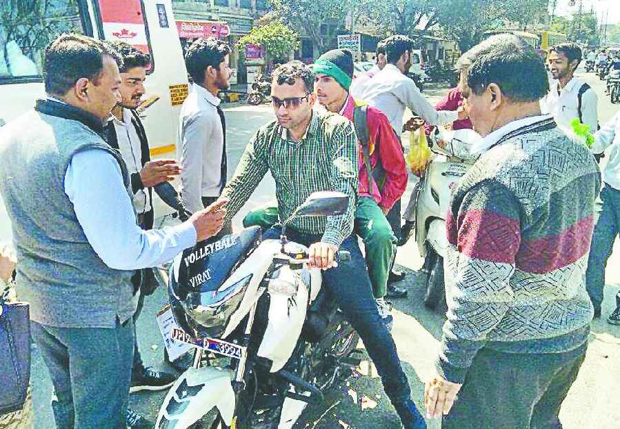Awareness rally on traffic rules