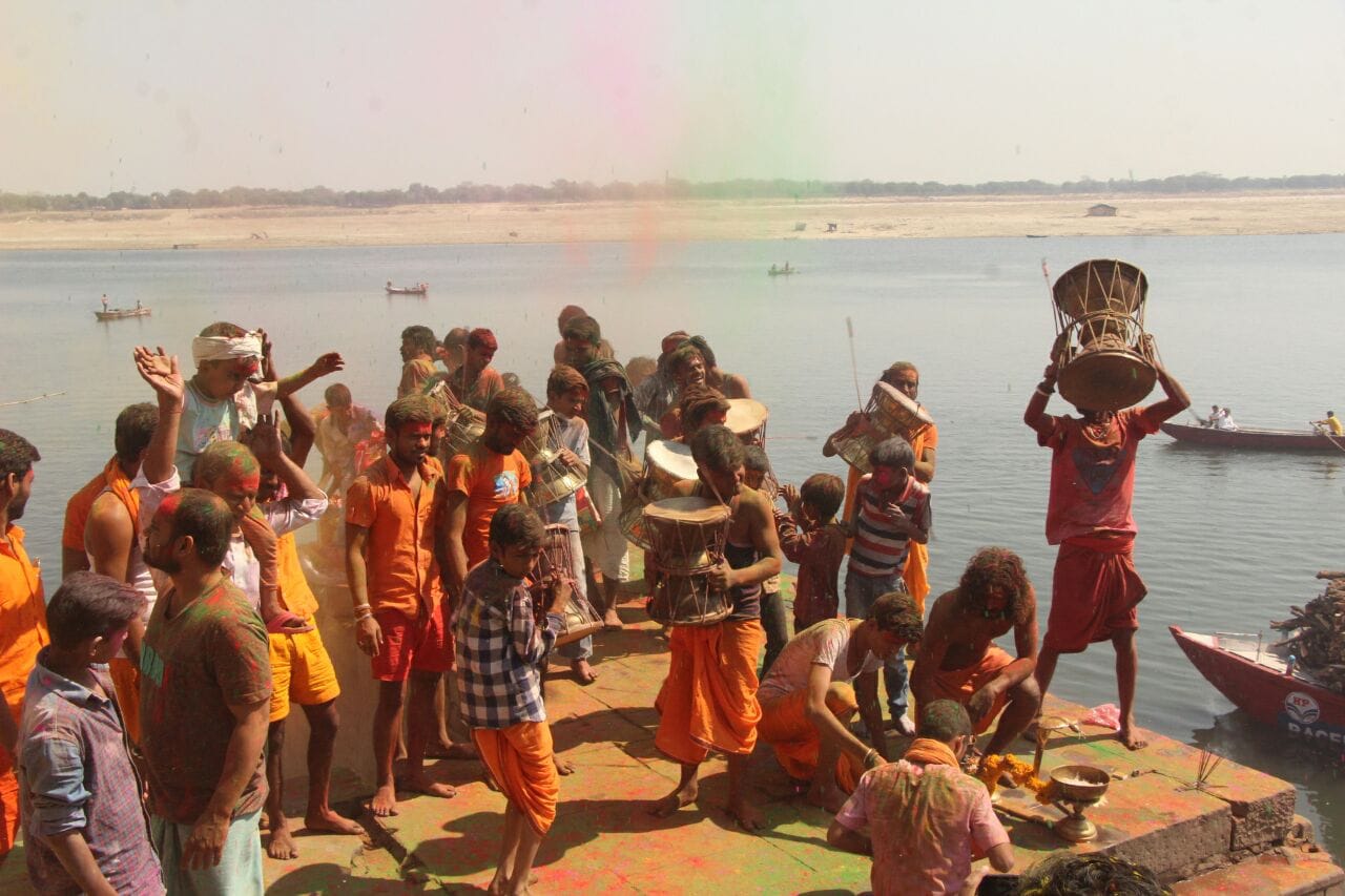 Holi is played with cremation ashes in Varanasi