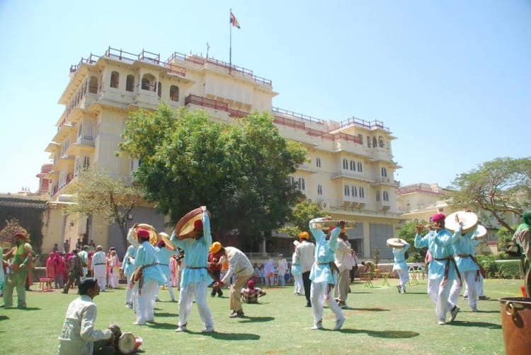 rajasthan- holi celebration in city palace jaipur