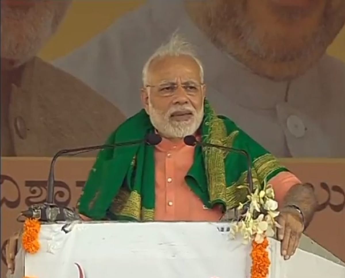 PM narendra Modi in Davanagere adressing Farmers of karnatka and targeting cm Siddaramaiah