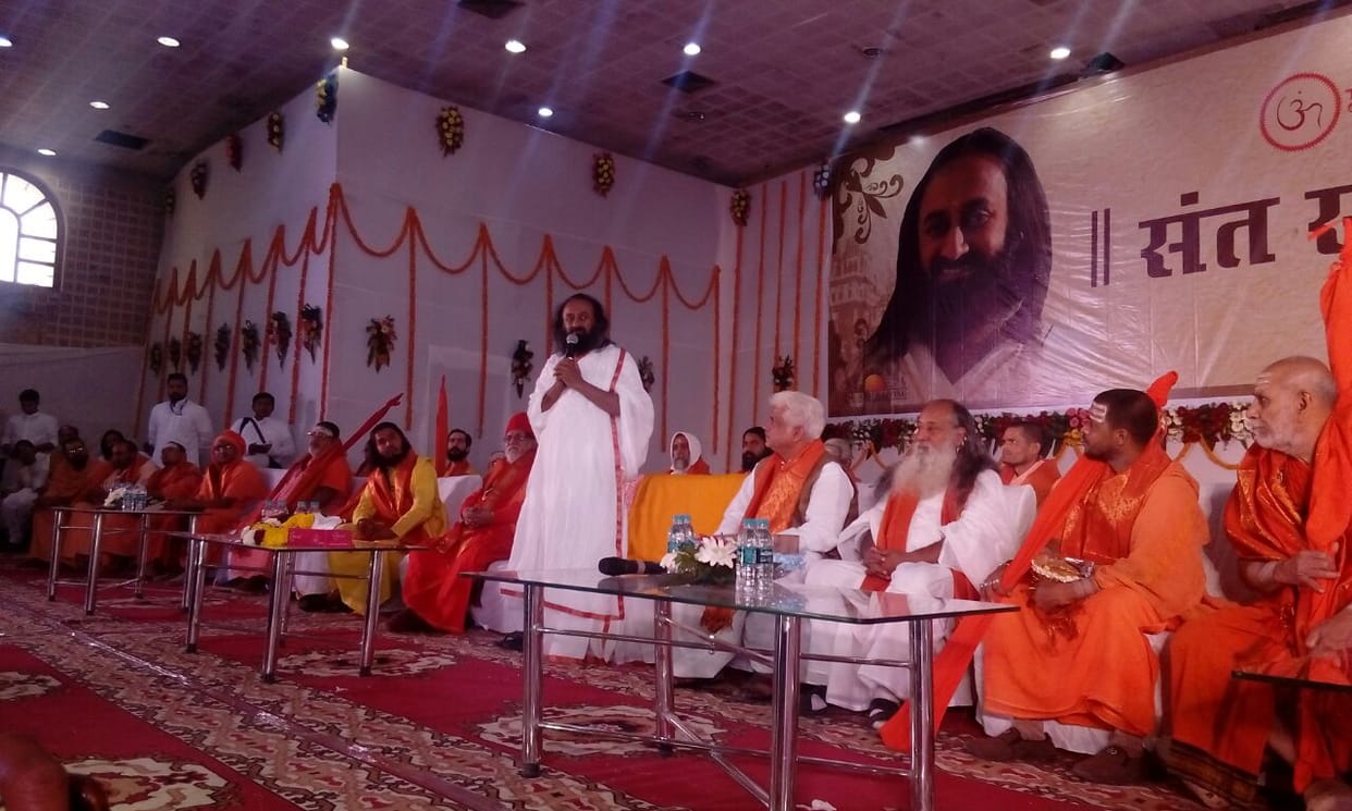 om anugrah yatra start from kashi for ram mandir by sri sri ravi shankar
