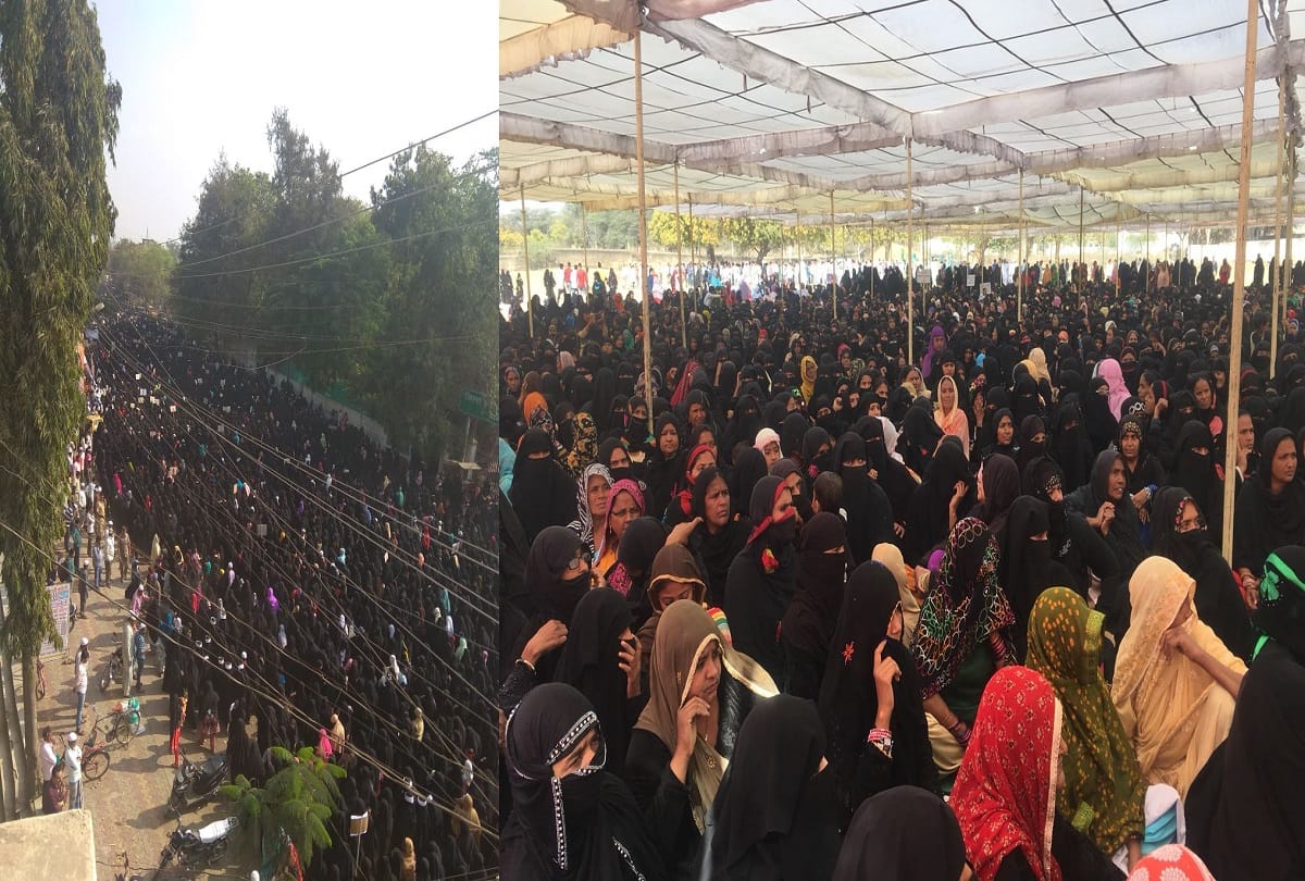 rajasthan jhunjhunu muslims women gathered against triple talaq bill 