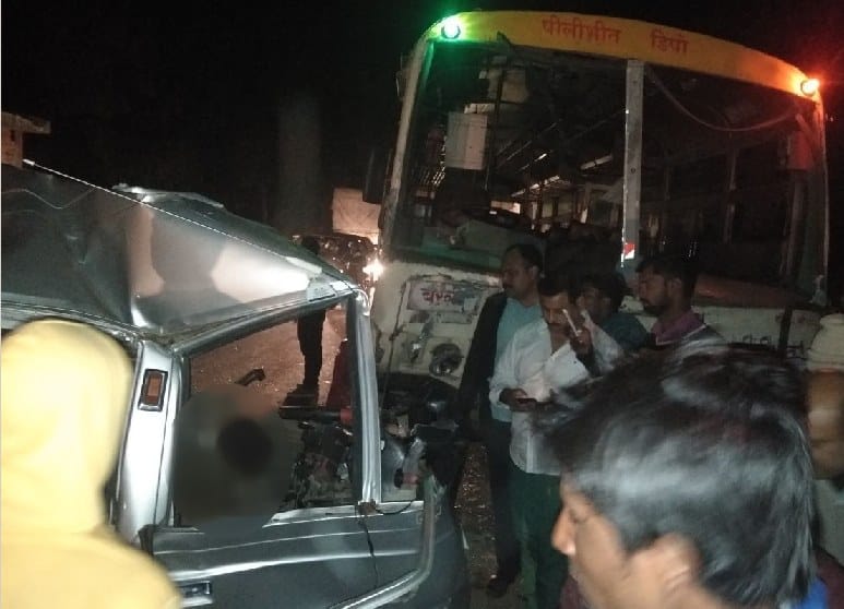 two killed as bus ramped into van