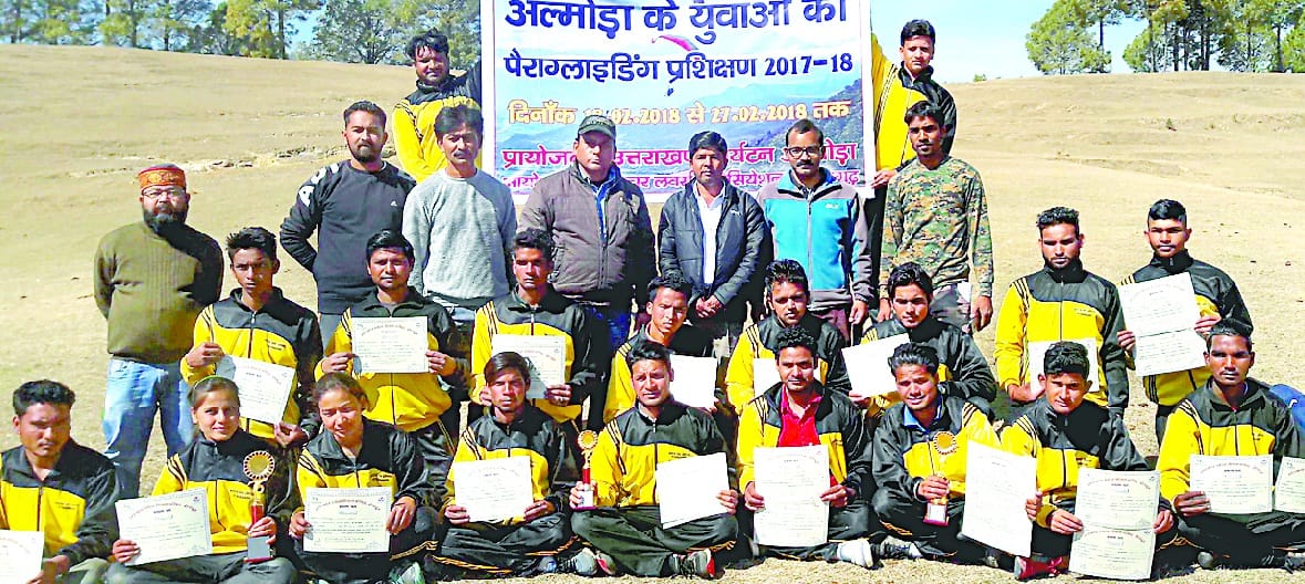 Susheela is ranked first in paragliding training